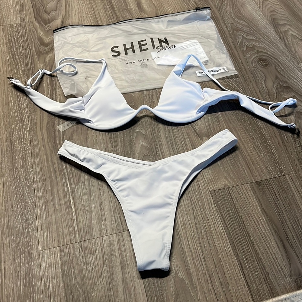 SHEIN white swimsuite size M